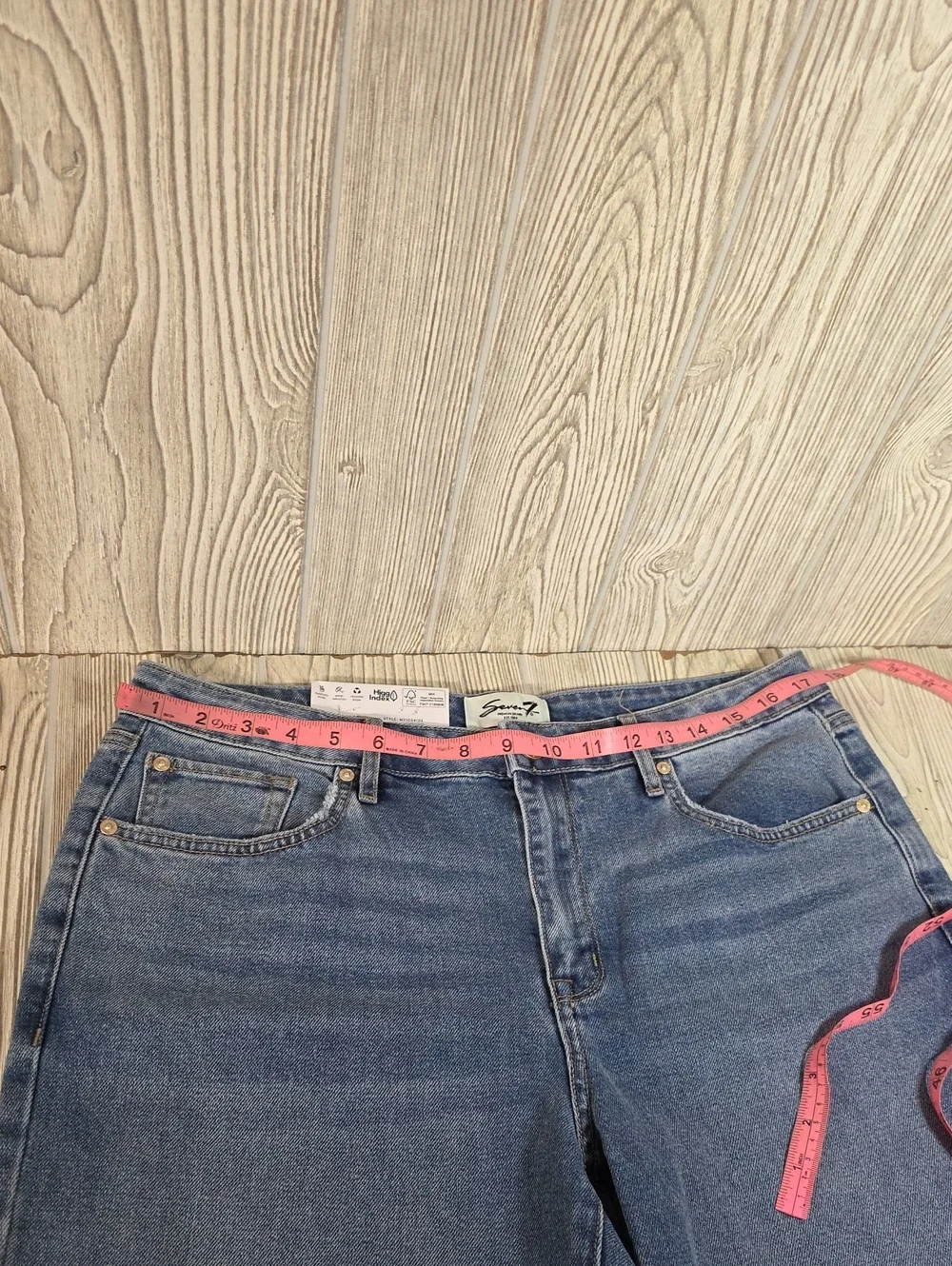 Seven7 Loose Straight Jeans High Rise Womens Size 8 NWT